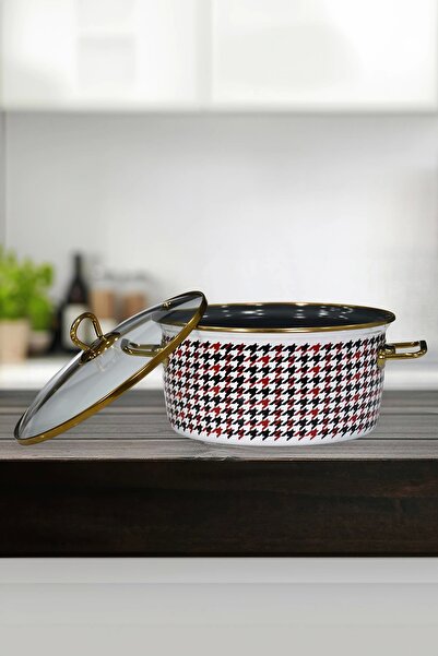 PR HOME Forte Red Enamel Frying Pan 22 cm