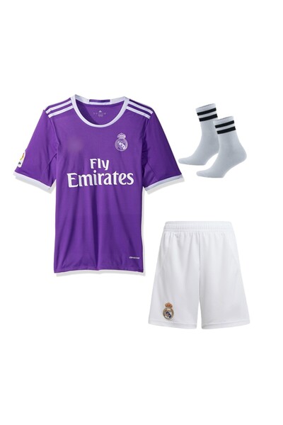 Atlas Global Retro 2016/17 Sezon Real Madri'D Mor Ronaldo Beyaz Shortlu Futbo...