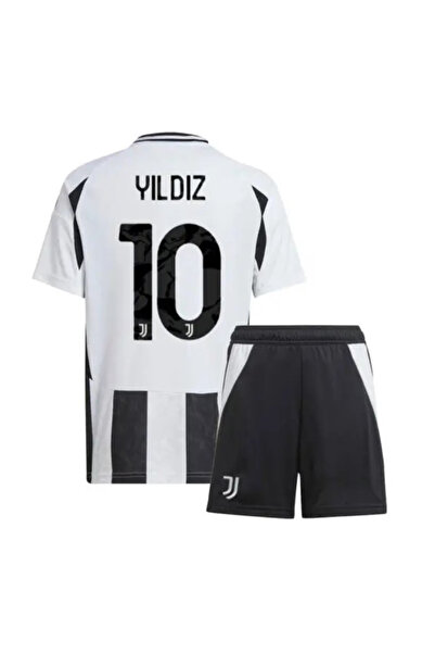 FAMİLYSTAN 2025 Sezon Kenan Yıldız Juventus Çocuk Futbol Forması 2'Li Set