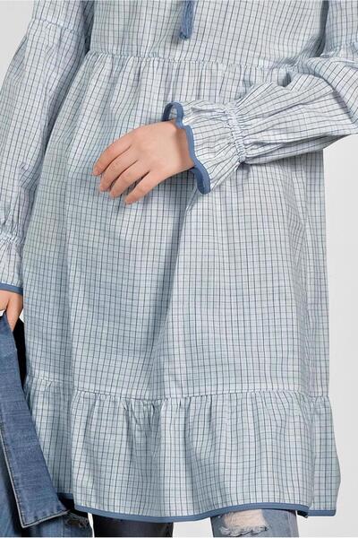 Alvina Square Patterned Tassel Detailed Tunic 4160