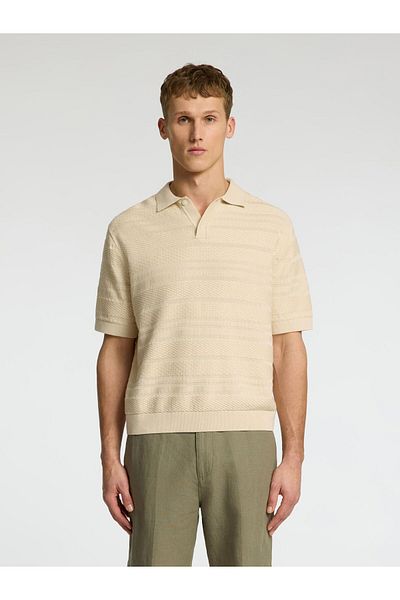 Selected Homme Polohemd aus Strick Textured