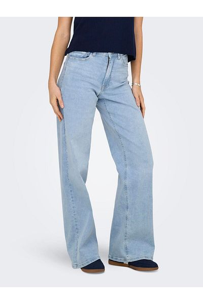 JDY Jeans mit weitem Bein JDYFELINA-FINA Weiter Beinschnitt Jeans