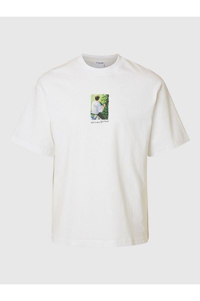 Selected Homme T-Shirt mit Rundhalsausschnitt Print
