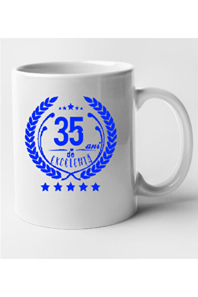 OEM Εξατομικευμένη λευκή κούπα "35 χρόνια αριστείας", INOVATIX®. 330 ml