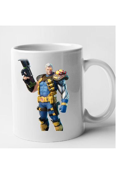 OEM Cana albă personalizată Fortnite - Cablu, INOVATIX®. 330 ml