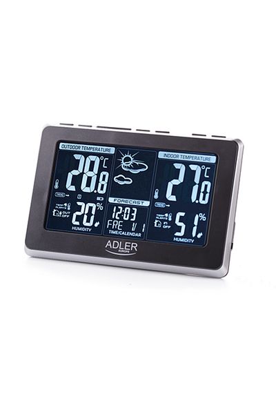 adler AD 1175 statie meteo, termometru interior-exterior, ceas, alarma