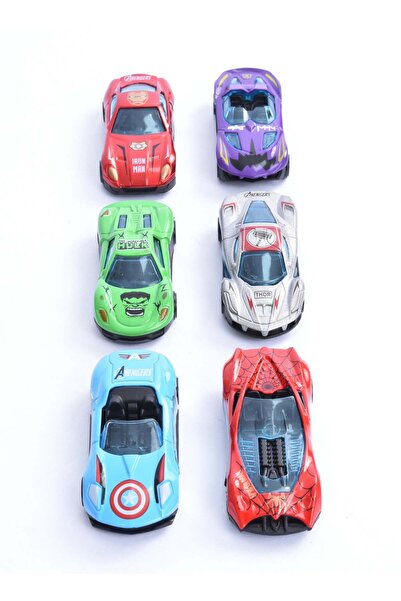 Fun Moment مجموعة سيارات صغيرة لعبة مكونة من 6 قطع متعدد الألوان