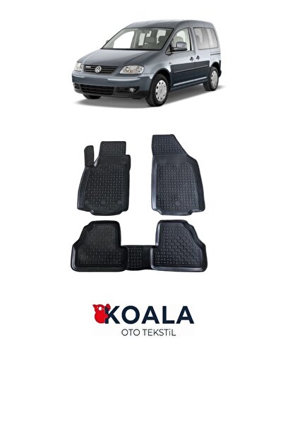 KoalaOtoTekstil Volkswagen Caddy (2004-2010) Koala 3d Havuzlu Paspas