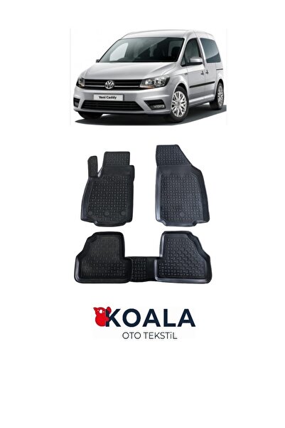 KoalaOtoTekstil Volkswagen Caddy (2011-2020) Koala 3d Havuzlu Paspas