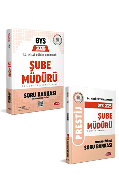Data Yayınları 2025 GYS MEB Şube Müdürü Karekod SorU Prestij Soru Bankası Set...