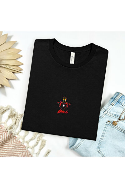 GHAND IRON GHAND MAN Baskılı Unısex Normal Kalıp T-Shirt