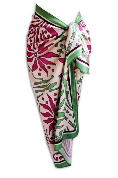 GODE غير مظهر، نمط عرقي، صوفية من الساتان الحريري، شال