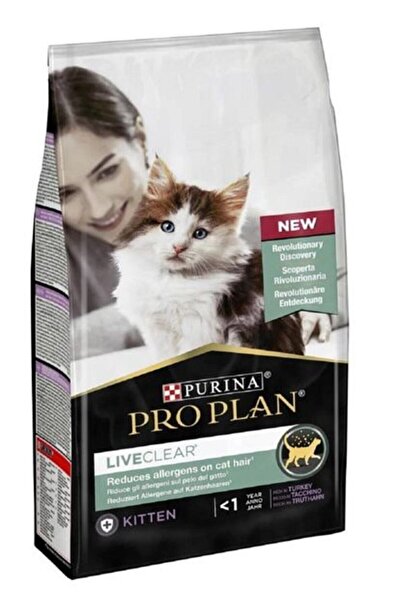 Pro Plan Liveclear Junior (KİTTEN) Hindili Alerji Önleyici Kedi Maması 1,4 Kg