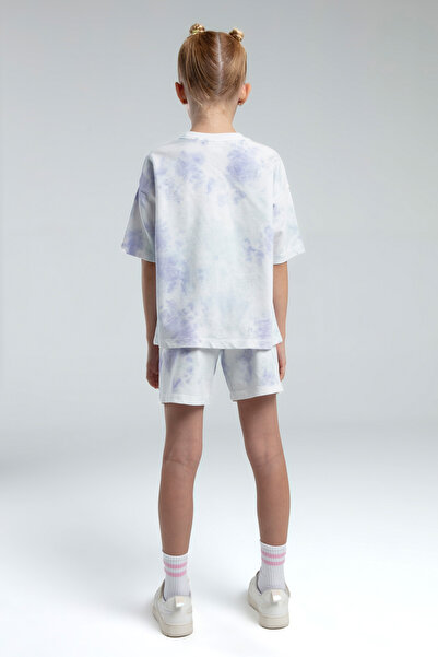 Loule Girls Clothing 100% Cotton Oversize Print T-Shirt & Shorts Two Piece Set Ll.P01.O2.L01.010