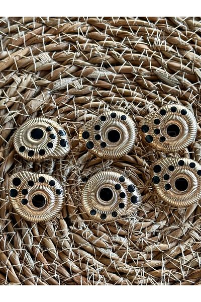 ODDA TASARIM ATÖLYESİ Marin Collection Top Enamel Detailed Set of 6 Buttons