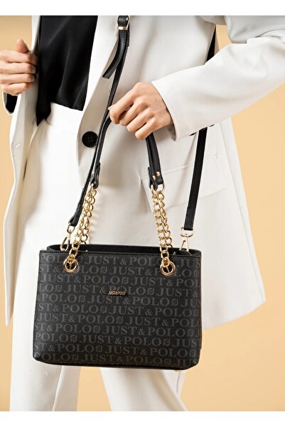 Just Polo حقيبة كتف نسائية أصلية مكونة من 4 أقسام من Justpolo