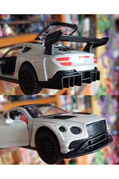 OYUNCAKSAHİLİ Bentley Turbo Sport Metal Yarış Araba 12x5 Kapılar Bagaj Camı A...