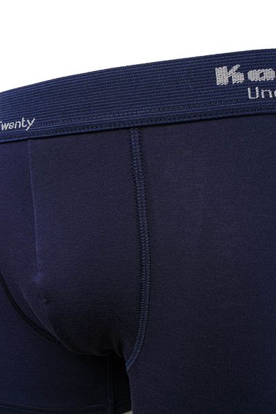 Kom Men's Solid Color Modal Cotton Boxer Pack of 2