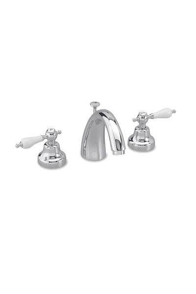 GS Rubinetterie Vittoriana Bathroom Basin Mixer with pop up waste Chrome