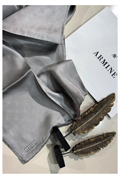 Armine JAKARLI İPEK EŞARP 2000 (J) - MONOGRAM DESENLİ