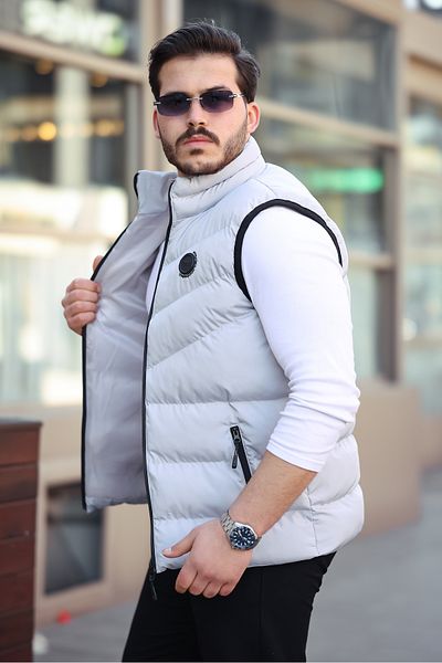 JESS PLUS New Season Men's Puffer Vest with Arma Detail