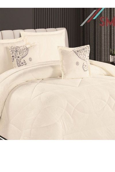 smart home Double Velvet Hotel Bedspread, Fits 200X120cm Bed, 4 Pieces Double Sided Bedspread