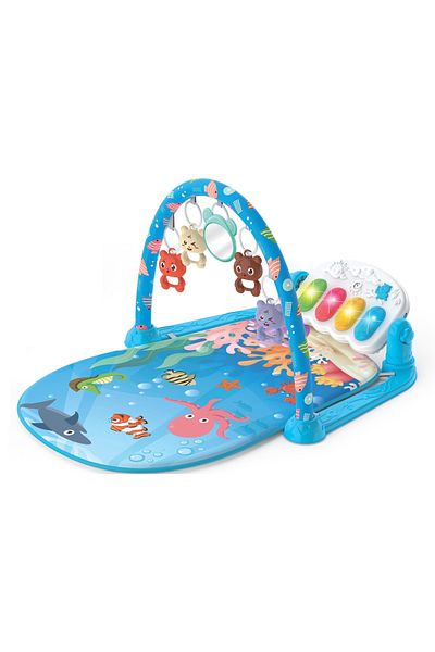 Homio Children's activity center, multicolor, Homio, with piano, toys and mirror, Ocean Life