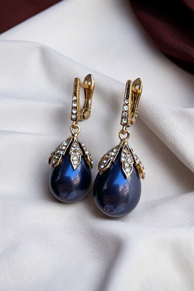 FAYRA ACCESSORIES Zirkon Taşlı Mayorka Inci Küpe