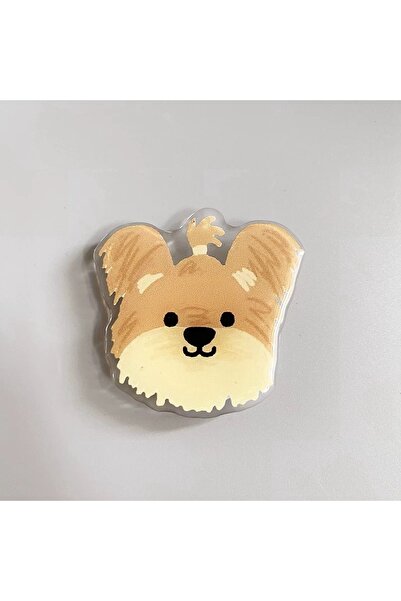 EDELFU Popsocket Telefon Tutacağı Köpek Desenli Sevimli Yapışkanlı Masaüstü Stand için Tutacak