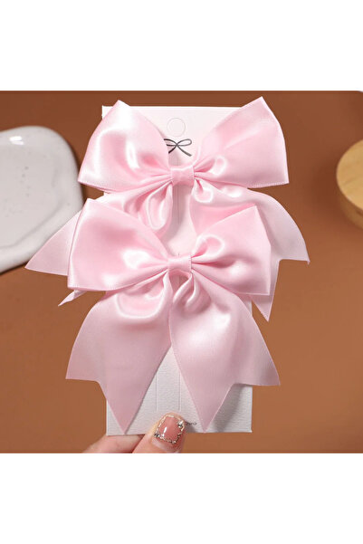 Fiyonks Atölye مشبك فيونكة من الساتان، قطعتان من الإبزيم، إبزيم نسائي، إبزيم ...