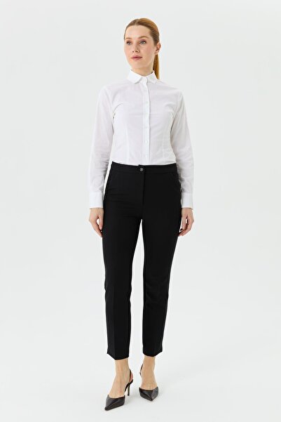 Doque Kadın Kumaş Pantolon Dar Paça Esnek Cepli 59012