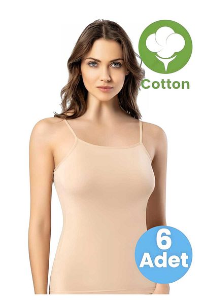 Tezzgelsin Γυναικείο εσώρουχο 6'lı Rope Strap Padded Cotton