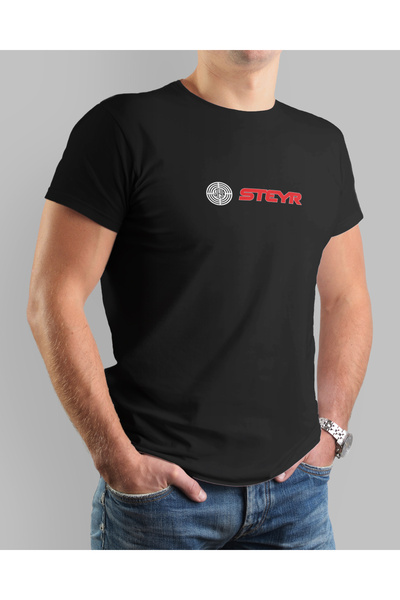 ONUR KANGAL Steyr Tractor Printed Crew Neck T-Shirt -Tm2026