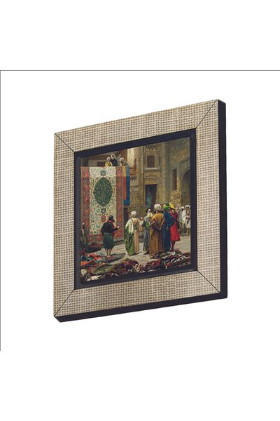 Souvenest The carpet merchant (osman hamdi bey, 1888) Printed mdf magnet 7x7