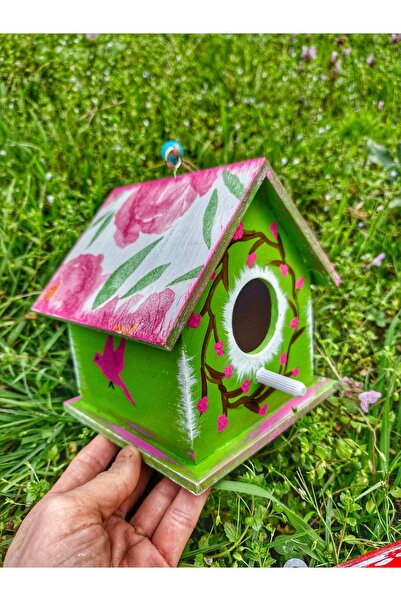Home El yapımı kuş evi,tasarım kuş yuvası, 16×16×16cm