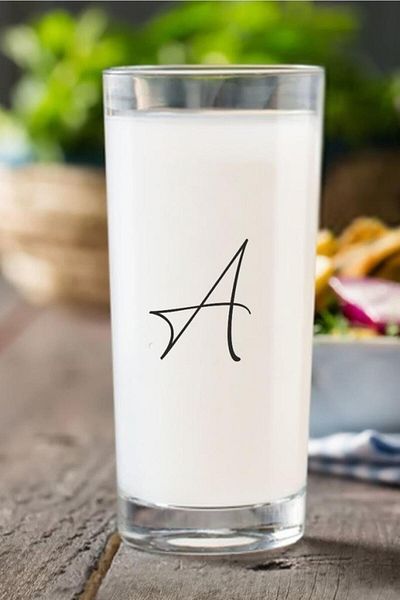 Paşabahçe Non-Removable Printed Letter Goblet