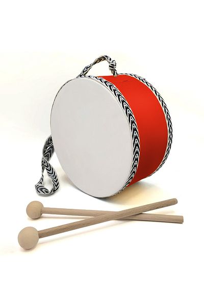 BAKSEPETE Leather toy child drum red (2-5 years)
