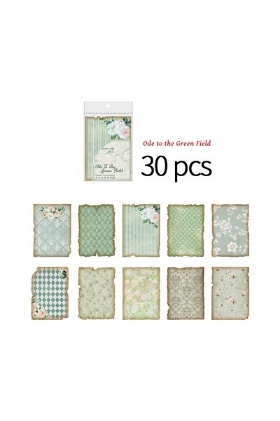 Choice E 30 pcs/pack Vintage material paper base Decorative background paper hand made DIY Scrapbooking ma.