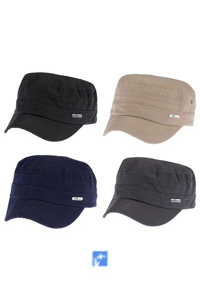 Kardelen Butik Denizli Cotton Gabardine Quality Castro Cap Adjustable Back Belt Buckle 58-59 cm