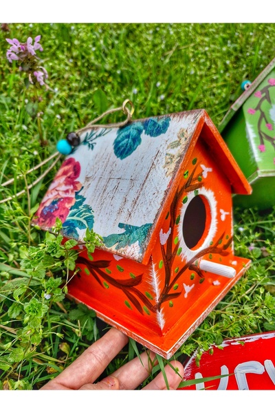 Home Ağaçlar için kuş evi,el yapımı kuş yuvası, 16×16×16cm