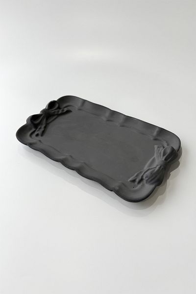 sin istanbul Bow Rectangular Plate Anthracite
