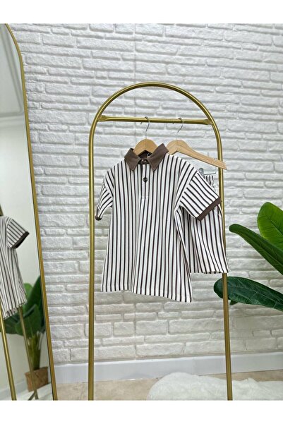 Alvadonna Guler polo cu dungi set