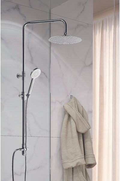 GS Rubinetterie GS Doccia Shower Column with shower head Flexible Hose with diverter