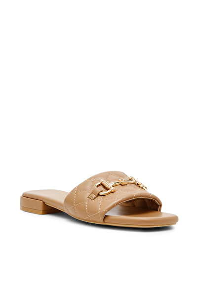 Steve Madden AMAL03J1-221 صندل مسطح بيج للنساء