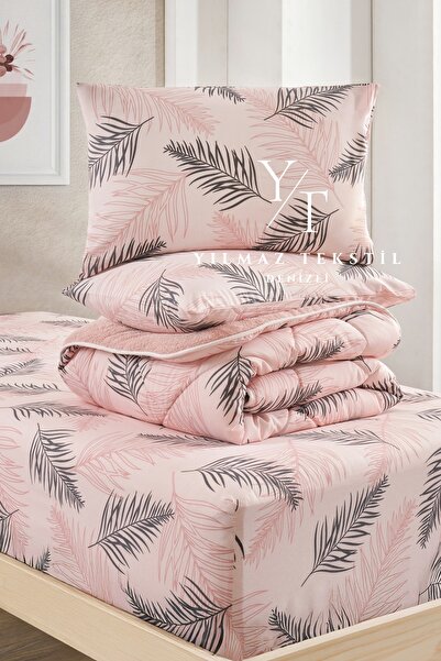 Home Single Welsoft Quilt Sleeping Set Powder Feather |   Elastic Sheet |   Dowry Set |   Dowry Team