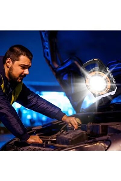 Generic Portable Solar Powered USB Rechargeable Waterproof Camping Flashlight