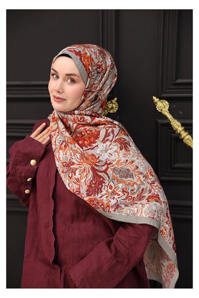 Silk Home Σάλι Mayda με μοτίβο δάφνης