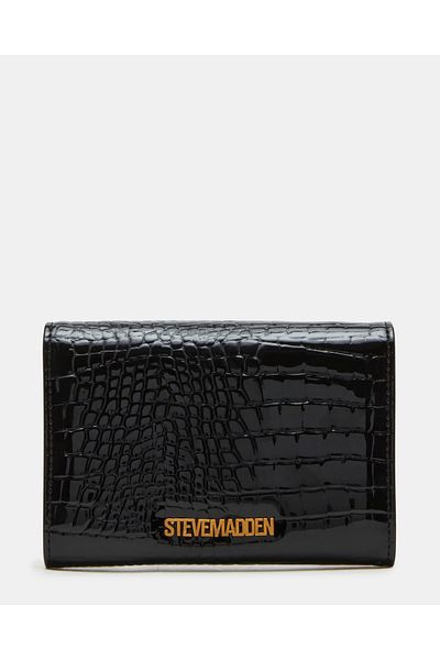 Steve Madden BASHA-W-BLACK/GOLD WALLET for women