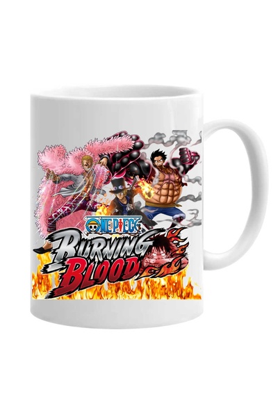 OEM Cana albă personalizată anime one piece, INOVATIX®. 330 ml