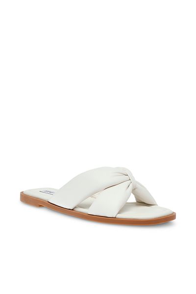 Steve Madden ANDR09S1-107 White Flat Sandals for women